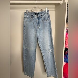 White Fox Boutique Light Blue Straight Leg Jeans